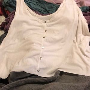 American Eagle Ribbed Cropped Tank